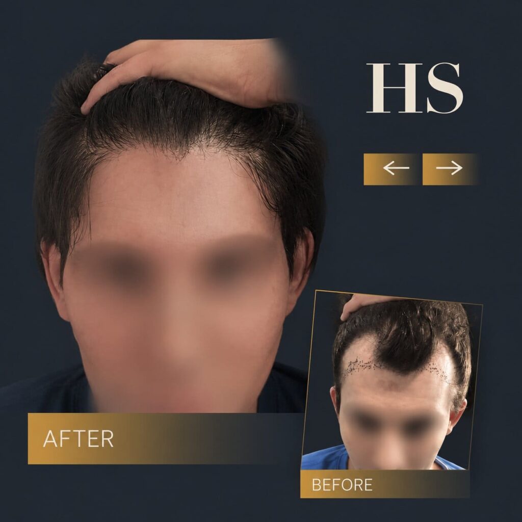 Charlotte Harley Street transgender hair transplant before and after